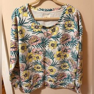Lou & Grey floral sweatshirt M